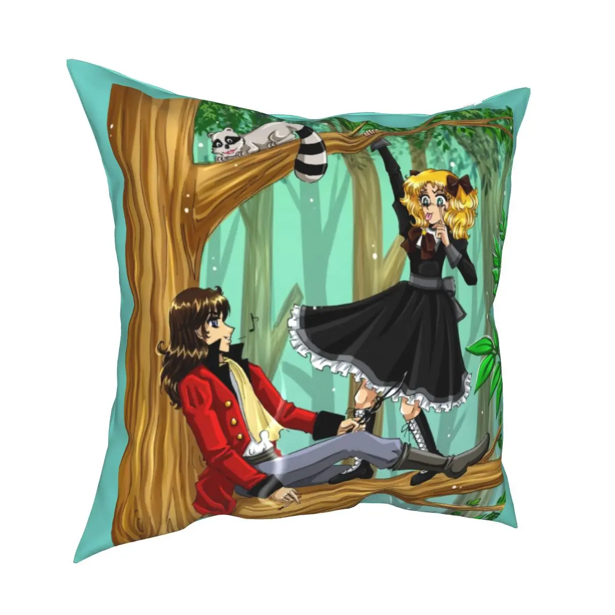 

Candy Candy And Terry Anime Pillow Cases Manga Candice White Japan Cartoon Cushion Cover Decor Pillowcase for Home 45x45cm