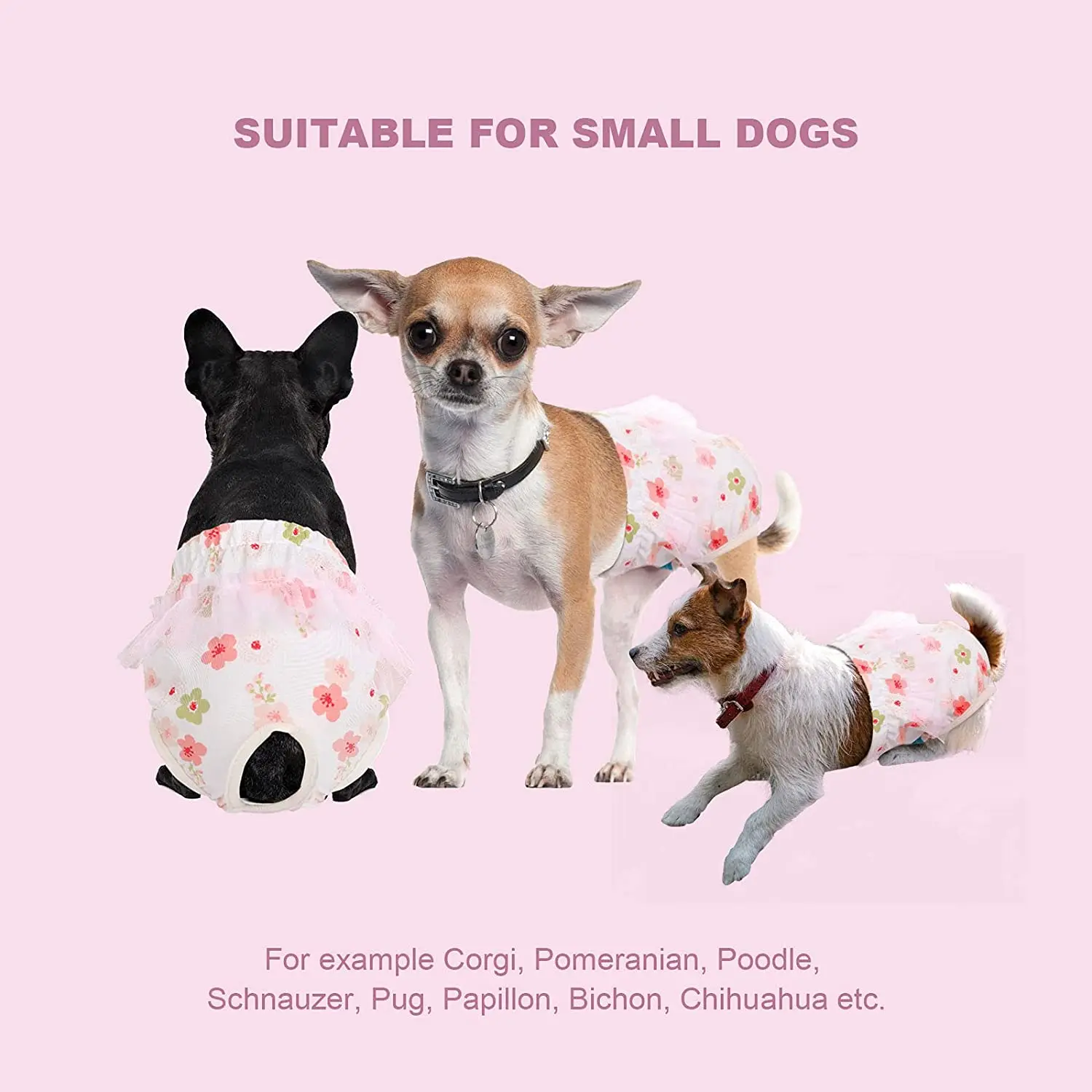 Модные трусики для собак подгузник женщин маленьких и средних менструальные