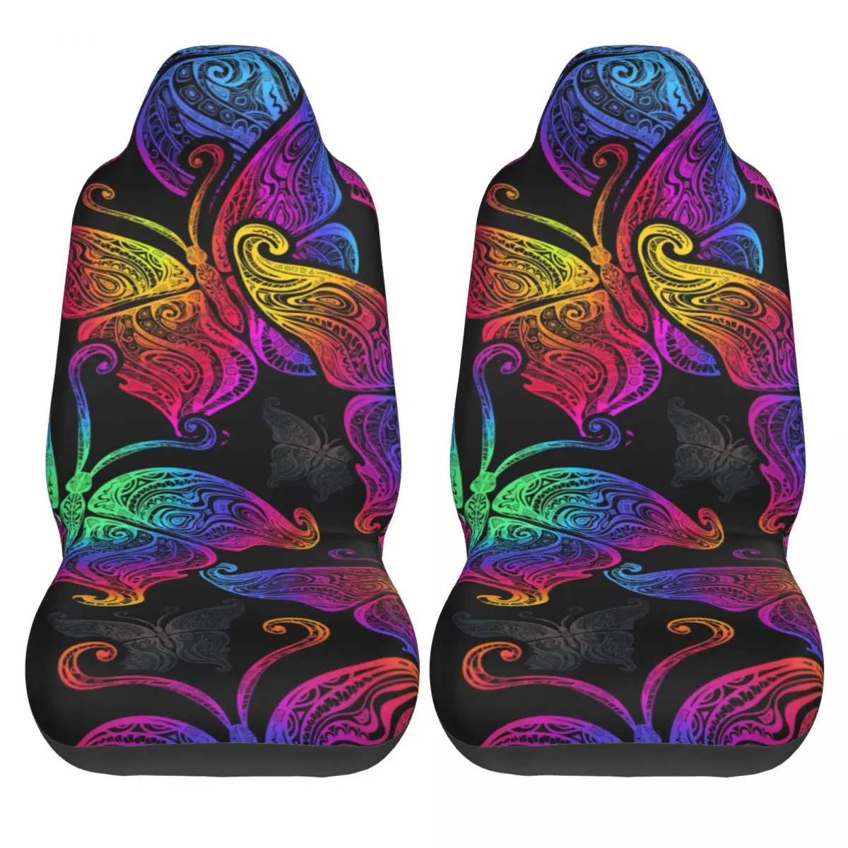 

2PCS Car Seat Protector Cover Boho Butterflies Universal Seat Covers Car Seat Cover Cushion Protector