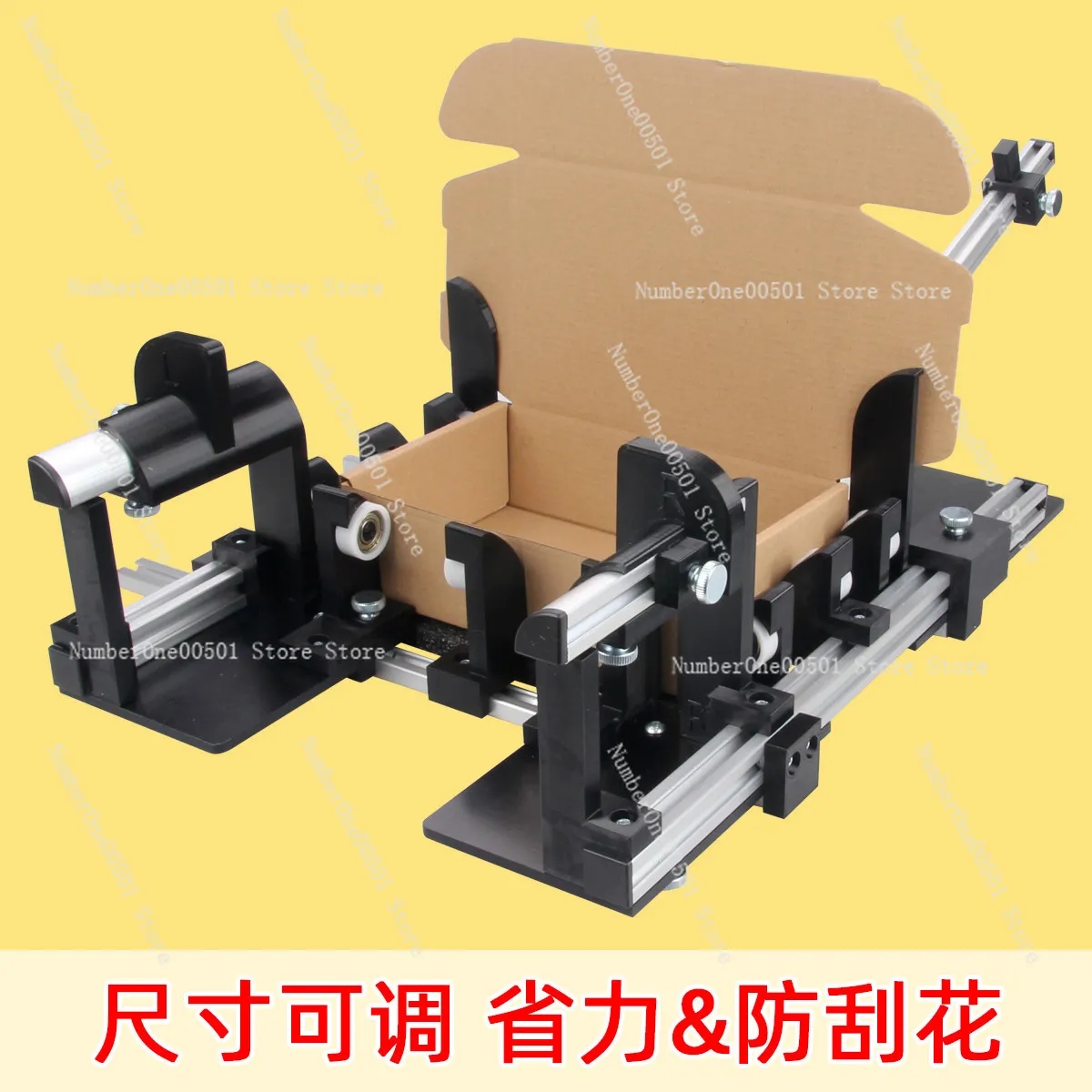 Фото Ручной инструмент для складывания коробок Easy Fold Box Jig, регулируемый фальцовщик для почтовых коробок, помощник для упаковки и доставки для складов электронной коммерции №3