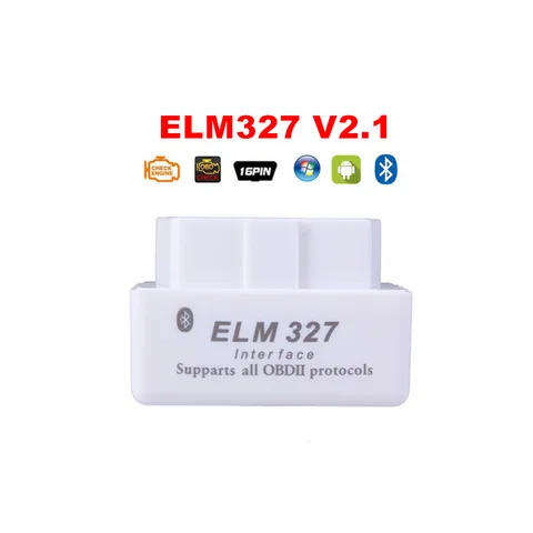 Автомобильный диагностический сканер ELM327 V2.1, компактный диагностический прибор с поддержкой Bluetooth, Wi-Fi, OBD II, на базе Android и IOS