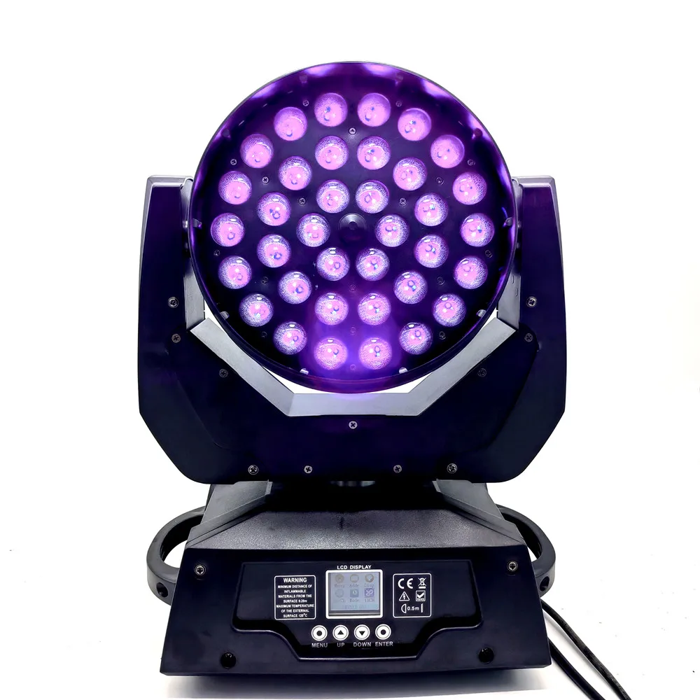 36x12 W 36x15 36x18 4 в 1 5 6 Zoom Testa Mobile Led luce RGBWA UV DMX512 движущаяся головка