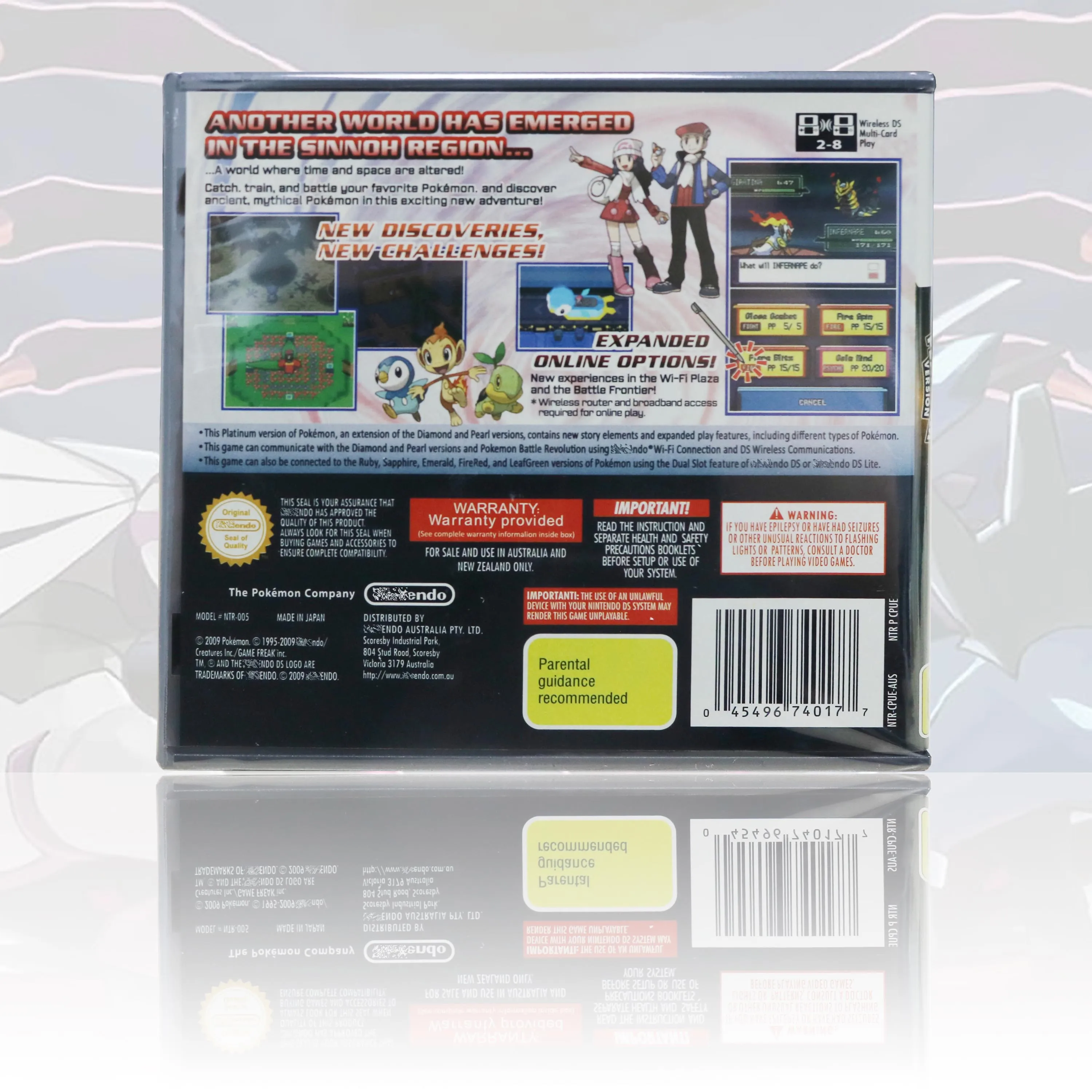Фото Игровая карта Pokémon Black White Platinum (AUS-версия) в новой запечатанной упаковке для DS, с коробкой и инструкциями. №5