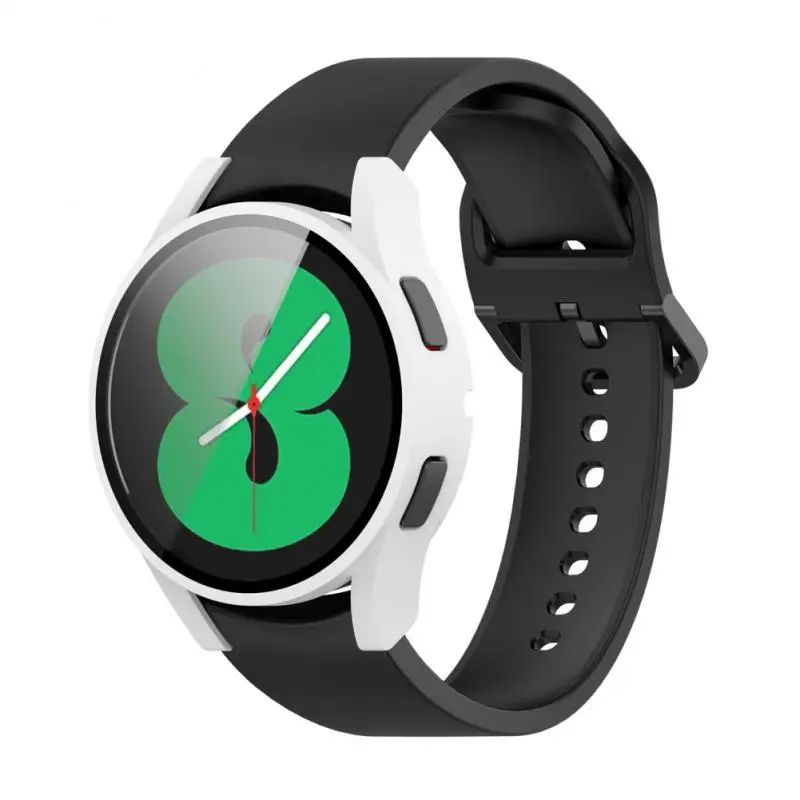 

40mm/44mm Pc Tempered Film Soft Rubber Anti-drop Protective Case Dustproof Watch Case For Samsung Galaxy Watch4 Integrated Shell