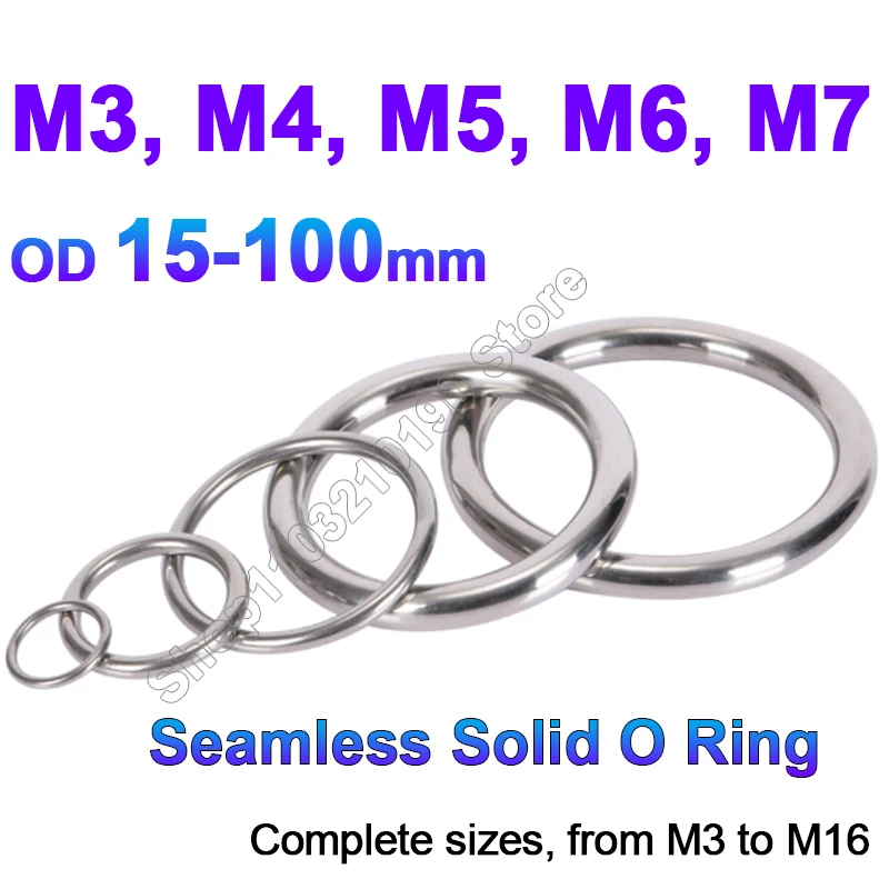 

GooBetter кольцо из нержавеющей стали M3-M16