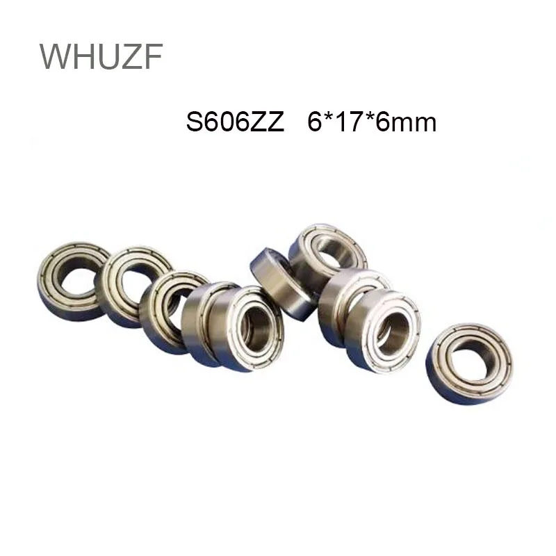 

WHUZF S606ZZ подшипник 6*17*6 мм, 5 шт., ABEC-7 440C, роликовый, из нержавеющей стали S606Z S606 Z R-1760ZZ, шарикоподшипники
