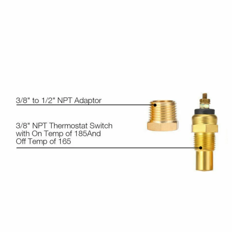 175 °F до 185 NPT 3/8 Автомобильный Вентилятор охлаждения двигателя электрический