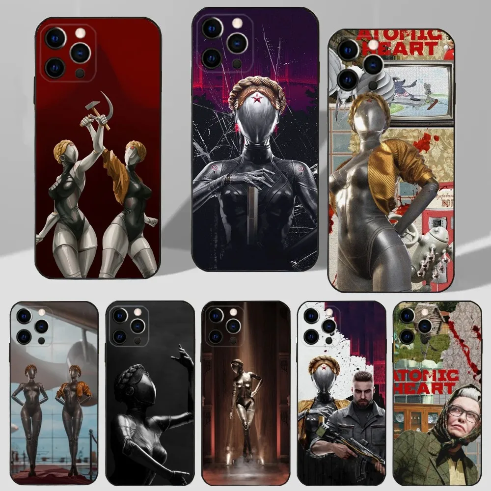 Чехол для телефона Hot Game A-Atomic H-Heart iPhone 16 15 14 13 12 11 Plus Pro Max XS X XR SE Mini 8 7 мягкий