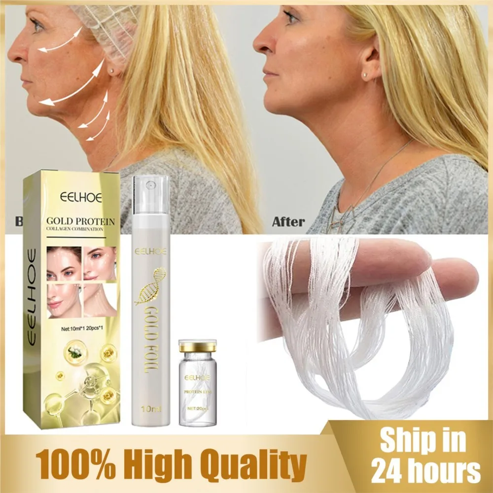 

Face Lift Firming Protein Thread Lifting Kit Serum Collagen Wrinkle Absorbable Rapid Anti-Aging Facial Remove Skin Care Essence
