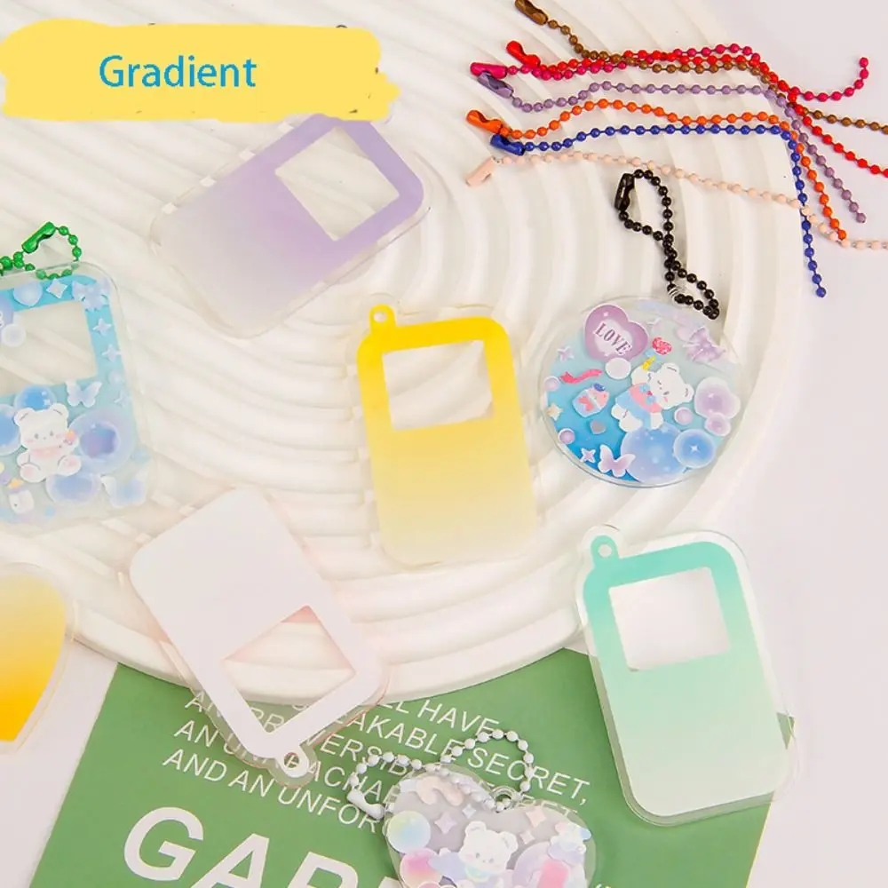 

Heart Board Key Ring Pendant Blank Slice Early Educational Toys DIY Handmade Keychain Kids Handmade Card Toy