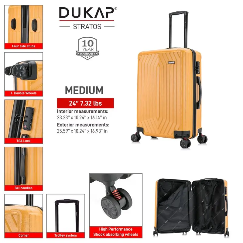 STRATOS lightweight hardside spinner 24 inch Terracota