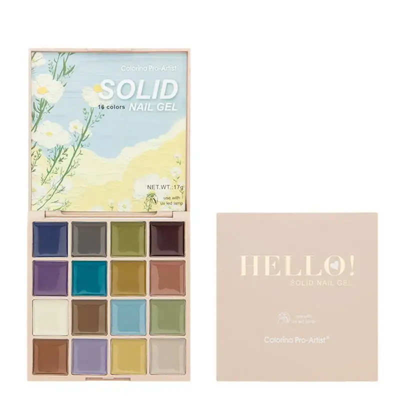 

Гель-лак для ногтей, 16 цветов