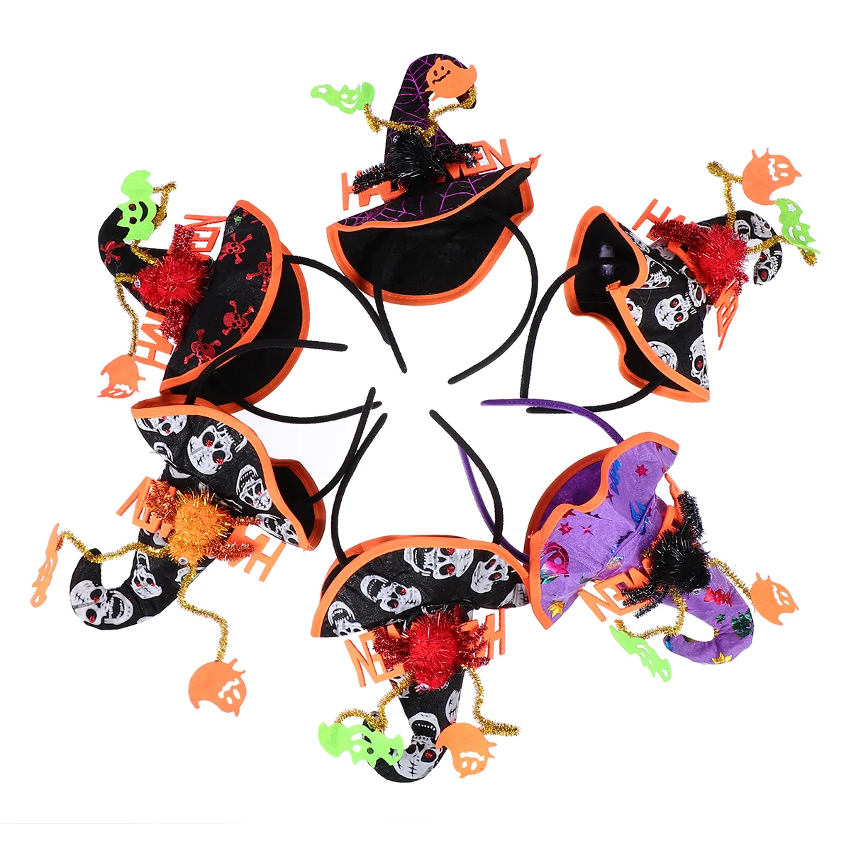 

Witch Forhair Headband Headpiece Hats Accessories Headwear Headdress Clips Hat Hairhoop