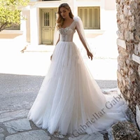 gabriellar laceup bow wedding dress princess buttons exquisite appliques sleeveless mopping gown vestido de novia 2022 women