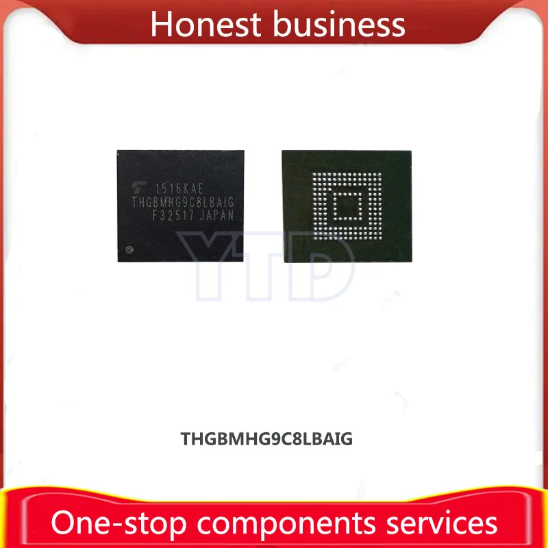 

THGBMHG9C8LBAIG 100% рабочий 100% качественный EMMC BGA 64G чип мобильный телефон жесткий диск память компьютер хранилище THGBMHG9C8LB