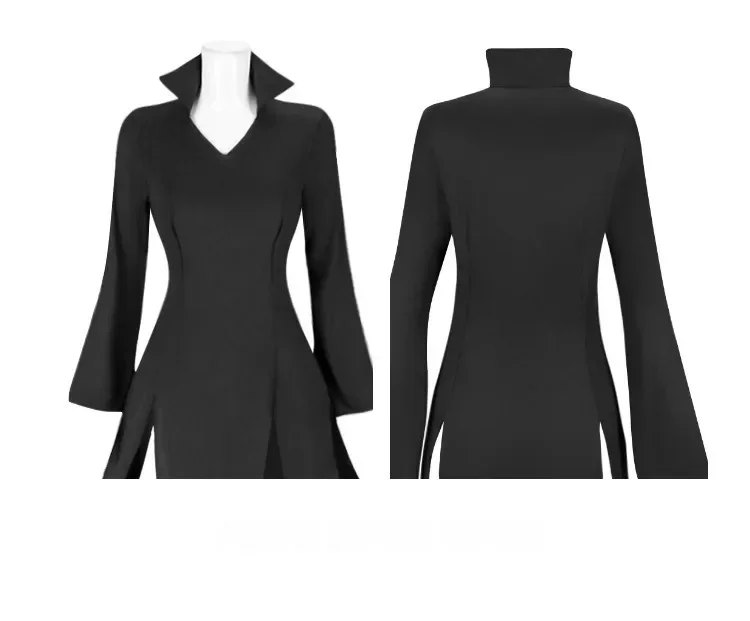 One Punch Man ужасный Торнадо косплей костюм аниме Senritsu no Tatsumaki черное платье для детей