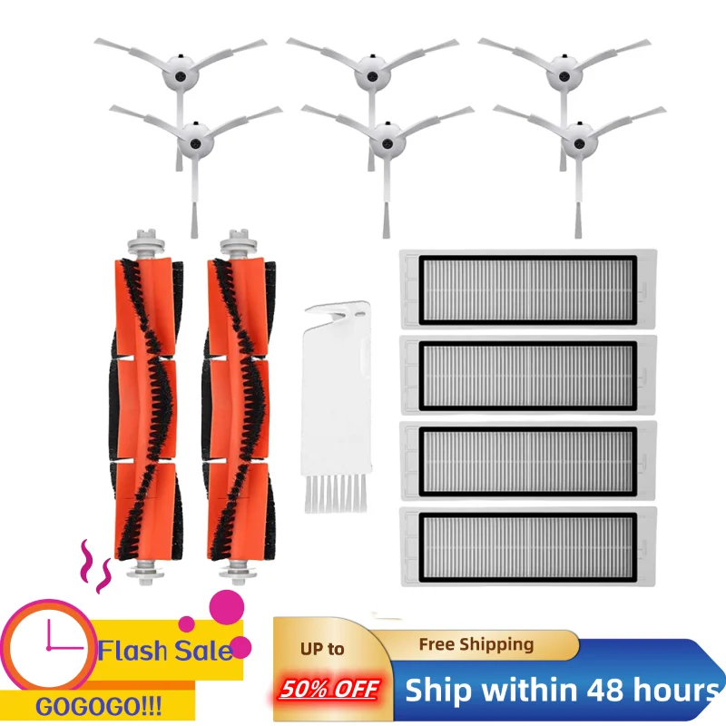 

Hepa Filter Main Brush Side Brush for Xiaomi Mi 1 1S Roborock S5 S50 Max Mijia Vacuum Cleaner Accessories