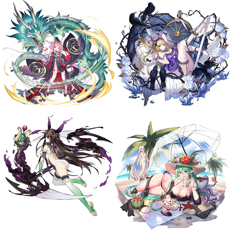 Three Ratels CB19 Ark Order Personalized Game Wall Sticker Lovely Anime Girls PVC Decals Waterproof Self-adhesive