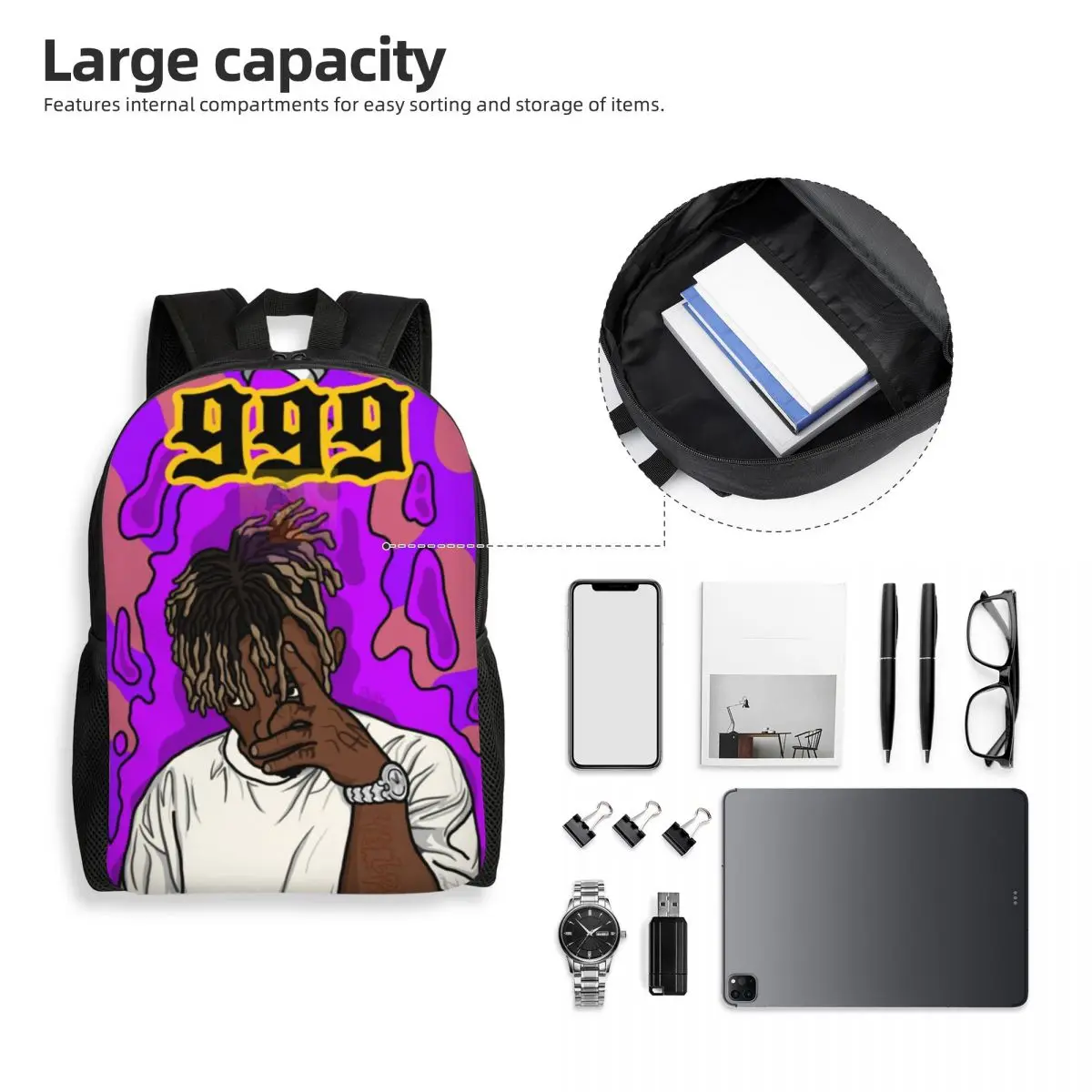 Пользовательский дорожный рюкзак J-Juice Rapper W-Wrlds 99 женский и мужской школьный