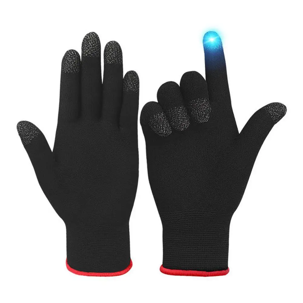 

Gaming Touch Screen Gloves Unisex Warm Breathable Ultra-thin 5-finger Anti-slip Sweat-proof Gloves