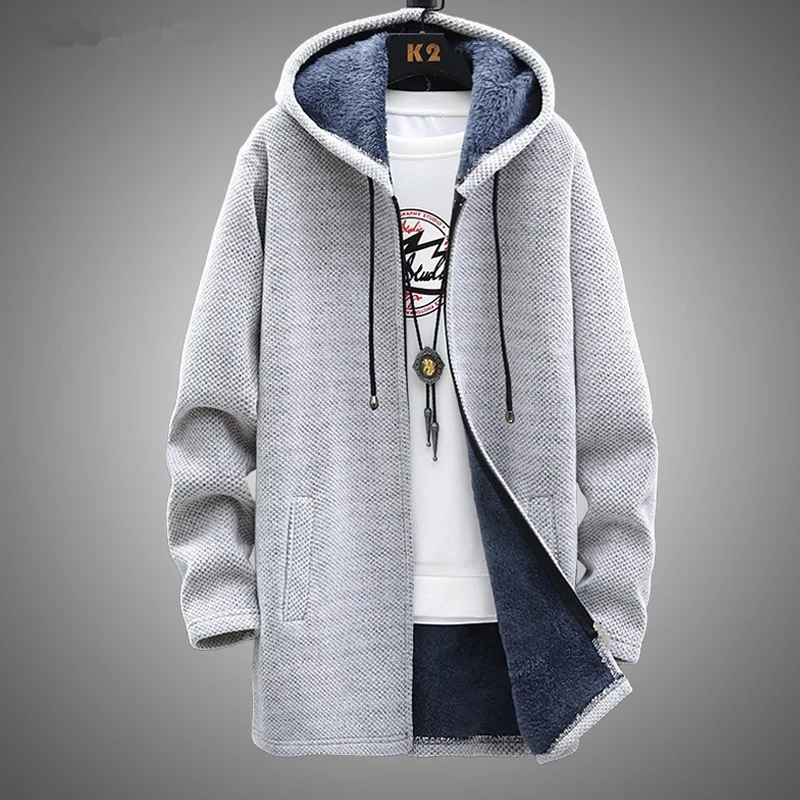 

Streetwear Knitted 2022 Men Sweater Hooded Casual Cardigan Harajuku Sweaters Homme Oversized Mens Sweater New Harajuku Sweater