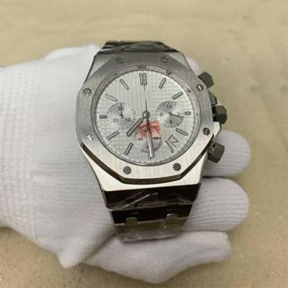 

Quartz Watch 41mm Stainless Steel Case Sapphire Flat Glass Japan VK63 Movement