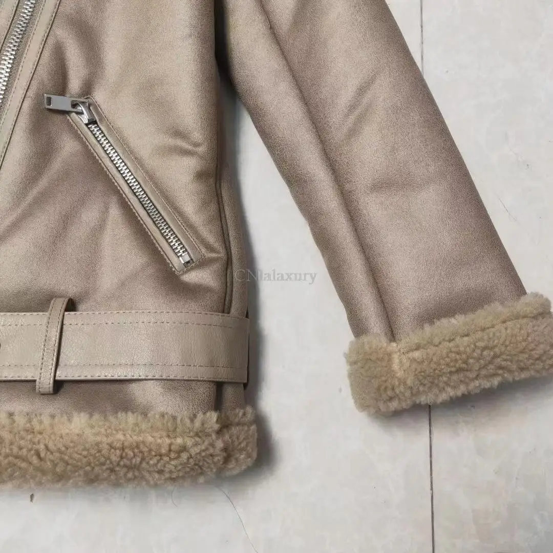 Женская зимняя куртка CNlalaxury 2023 Повседневная мотоциклетная утепленная с длинным