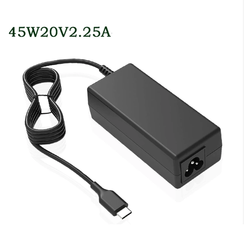 

for lenovo 45W 20V 2.25A Type C AC Charger PC Laptop Power Supply Adapter Cord