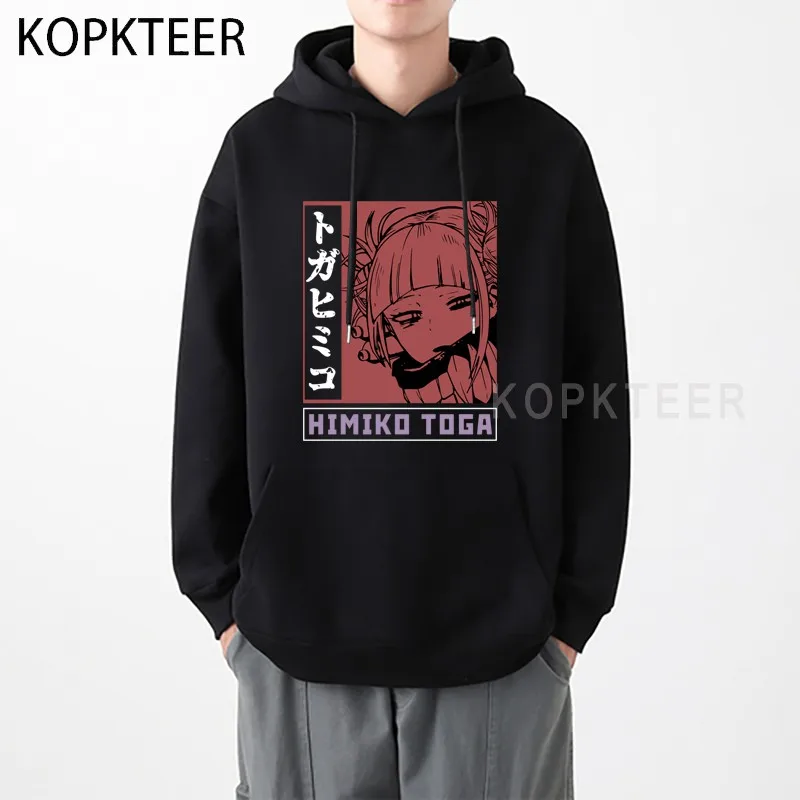 

My Hero Academia Himiko Toga Anime Hoodie Streetwear Womens Oversized Sweatshirt Cartoon Print Tracksuit Men Unisex Pullovers