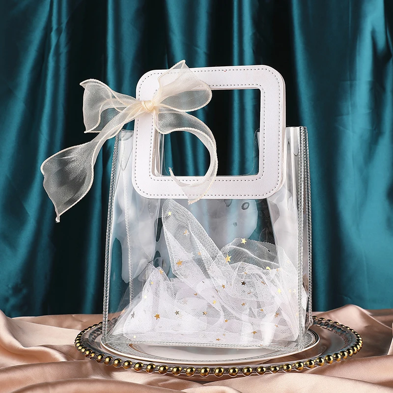 

5 шт., прозрачные подарочные пакеты для конфет