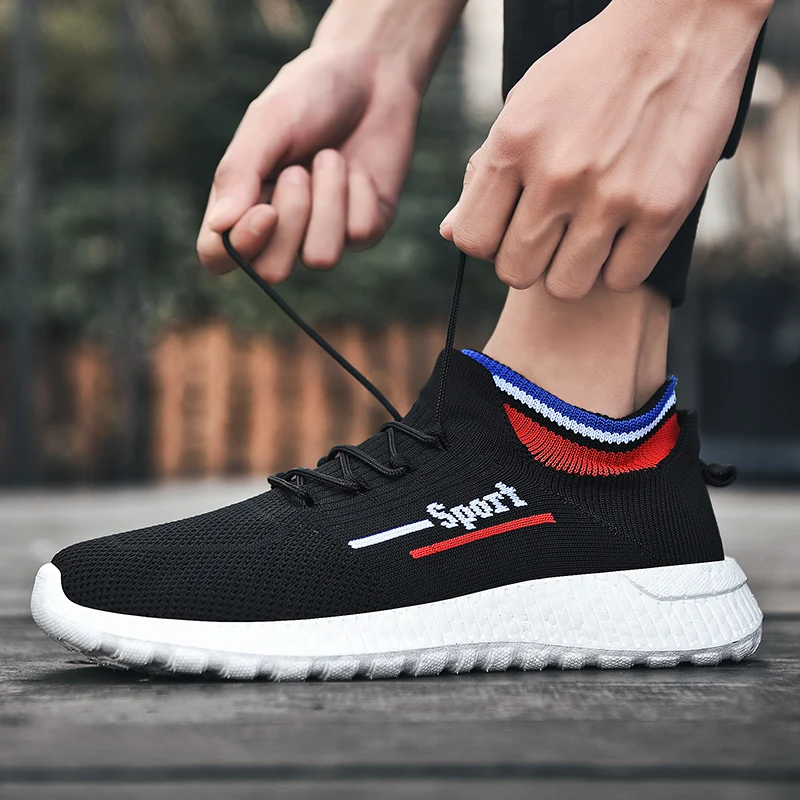 Couple Sneakers Shoes Breathable Casual Running Sports Men Shoes Lightweight Soft Sole Tenis Masculino Size 36-46