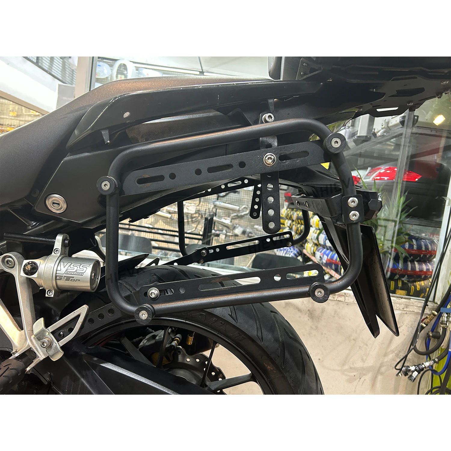 Универсальный боковой кронштейн для мотоцикла задний багажный чехол переноска