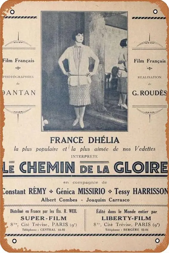 Le chemin de la gloire Movie Металлические вывески Decoracin Винтажные металлические жестяные 12x8