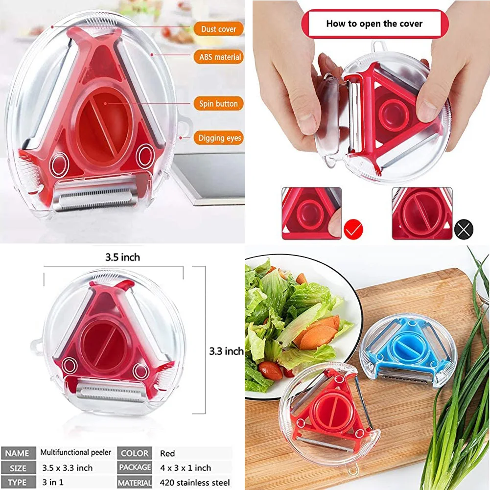 Набор для чистки волшебного трио слайсер из нержавеющей стали измельчитель