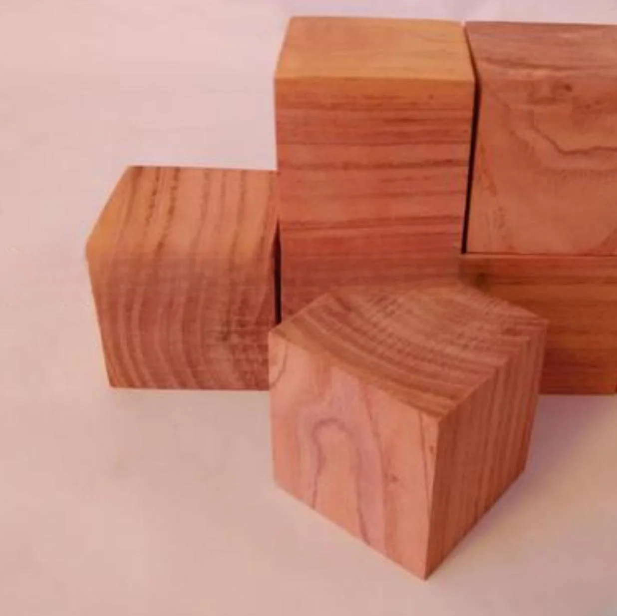 

Natural Red Toon Square Wood Redwood Head Cube The Toon DIY Wood Customizable