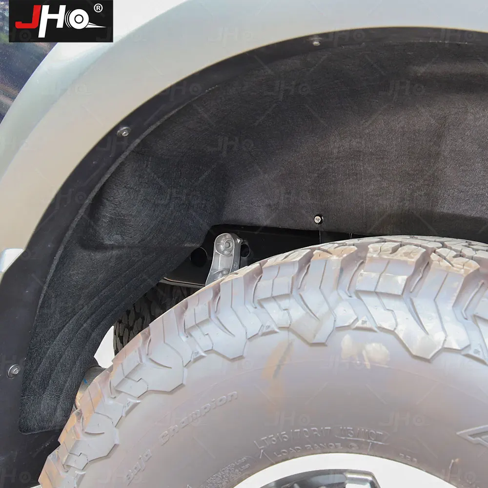 Фото JHO колодец заднего колеса для Ford F150 Raptor 2017-2023 экипажная кабина 4 двери Gen3 защитные щитки Брызговики автомобильные аксессуары №3