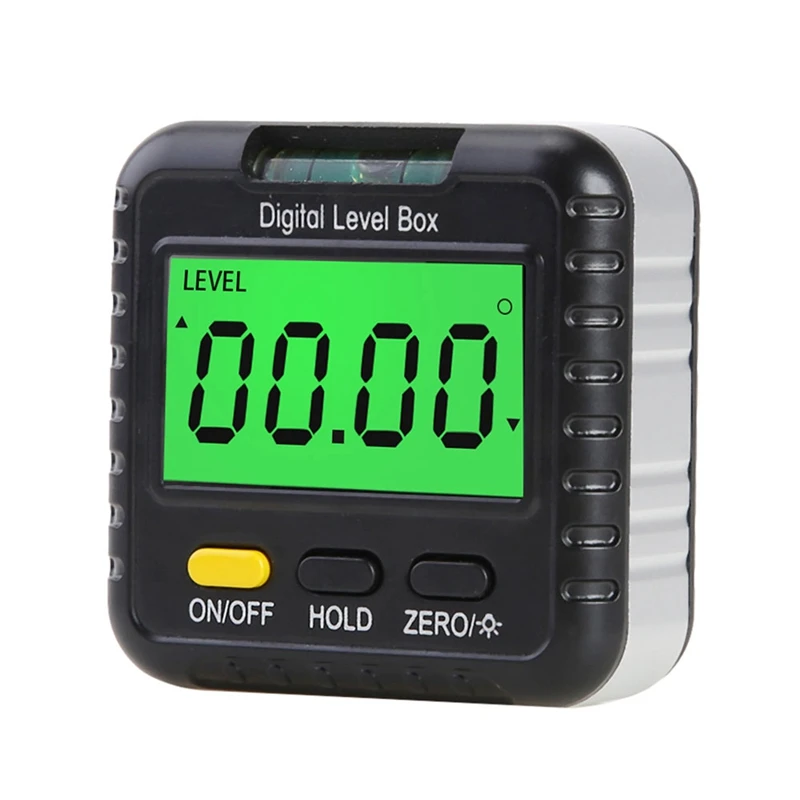 

Digital Angle Finder with Magnetic Based & Horizontal Bubble,Backlight Digital Level Angle Gauge LCD Bevel Gauge
