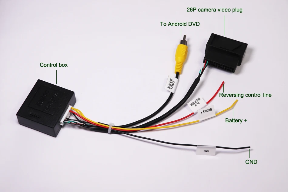 26-контактный адаптер RGB в CVBS (RCA) AV-сигнала для VW оригинальная камера заднего вида
