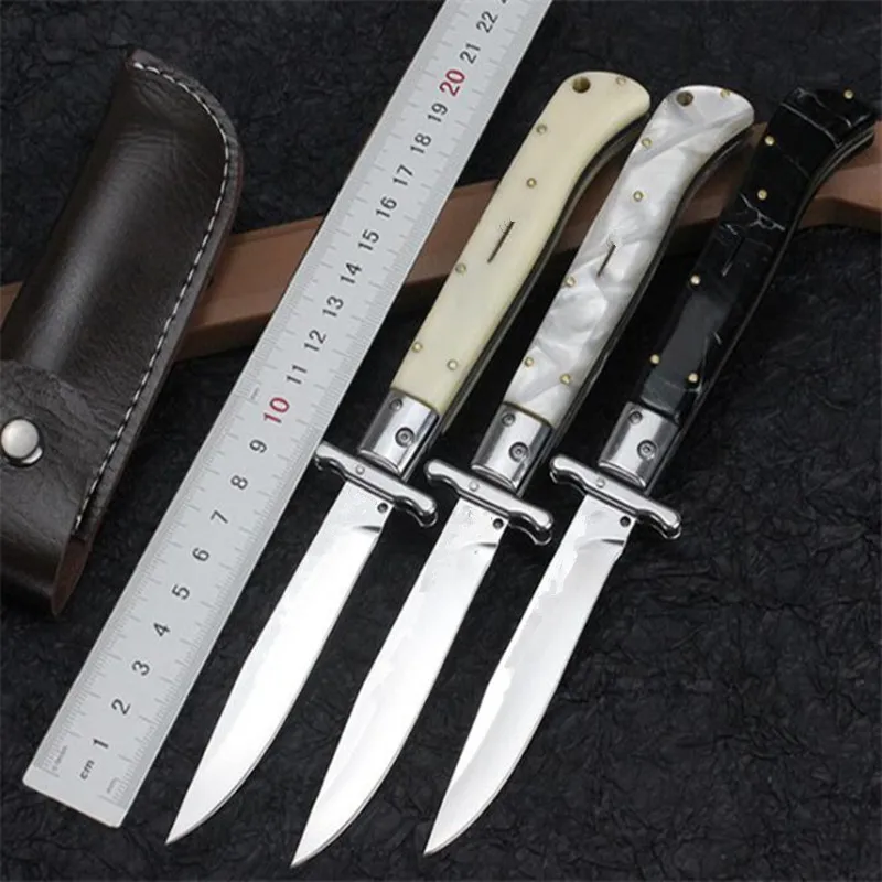 Новейший реальный D2 AKC складной карманный нож акриловая смола Рукоятка Уличный