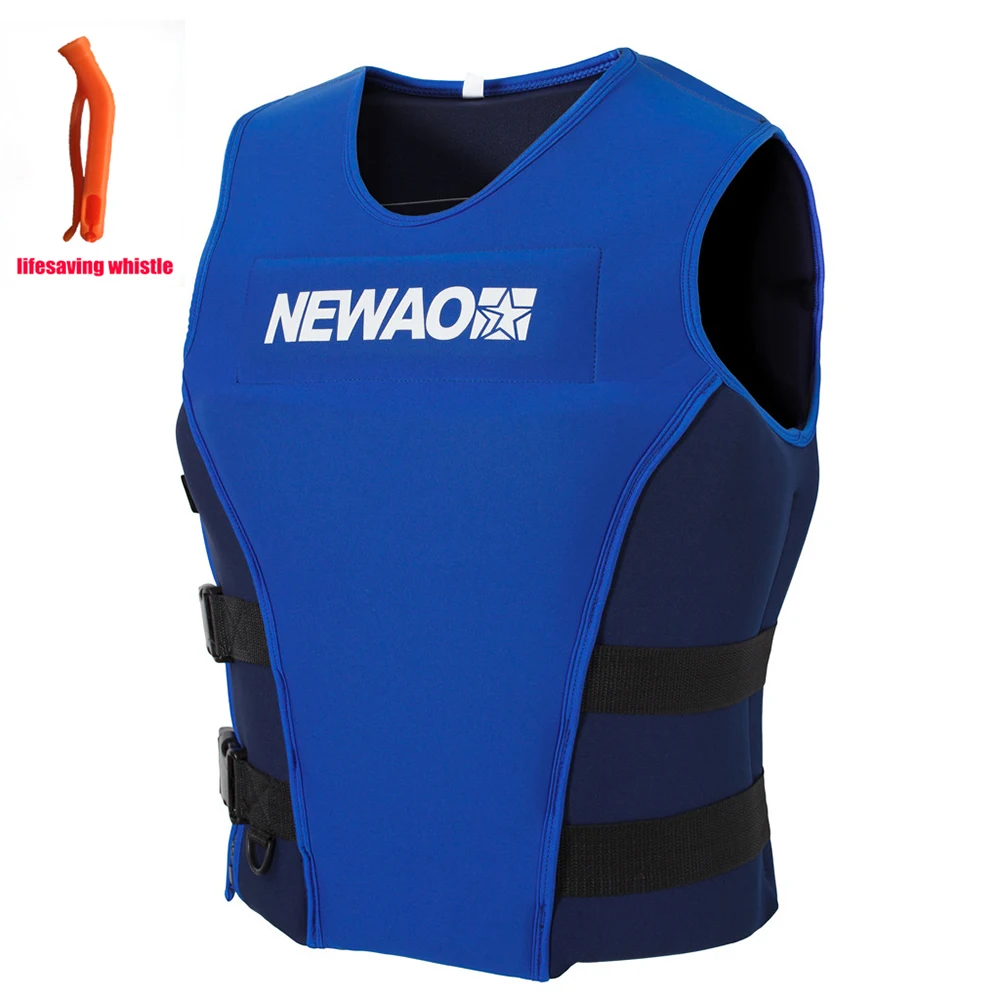 

Professional adult life jacket neoprene large buoyancy vest water sports swimming surf fishing jet ski rafting kayak life jacket