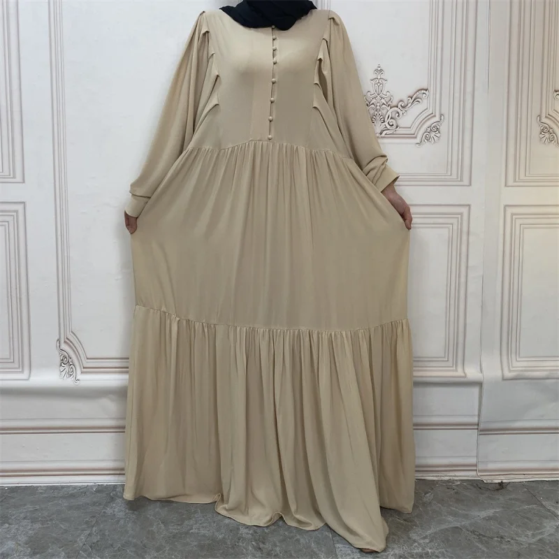 

Мусульманская абайя, женские молитвенные платья, длинное платье в стиле химар, цзилабаба, Рамадан, кафтан, Дубай, Абайи, свободные шифоновые платья