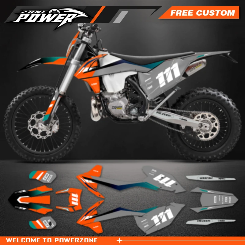 Powerzone пользовательский команда мотоцикл графика фоны наклейки Наборы для KTM SX SXF