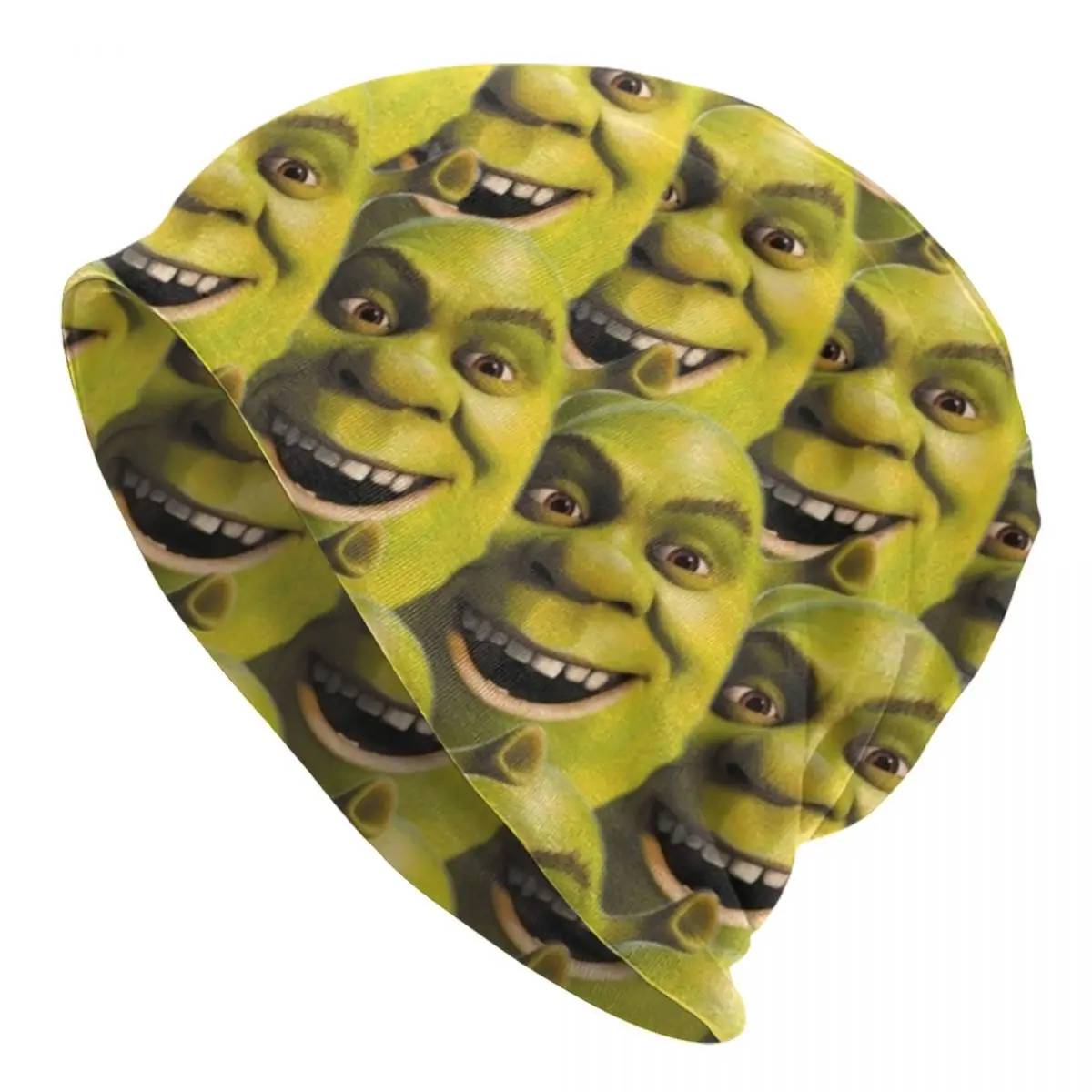 

Винтажные мужские и женские уличные шапки Шрек, облегающие шапки, Весенняя теплая многофункциональная шапка, вязаная шапка