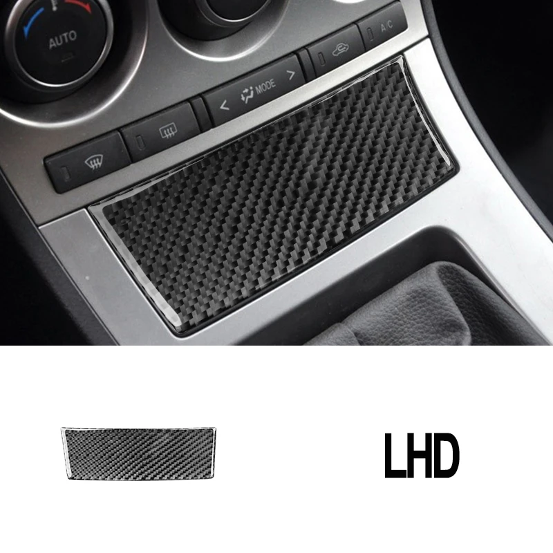 

Для Mazda 3 Axela 2010 2011 2012 2013, автомобильная наклейка из углеродного волокна, крышка прикуривателя, панель пепельницы, рамка, крышка