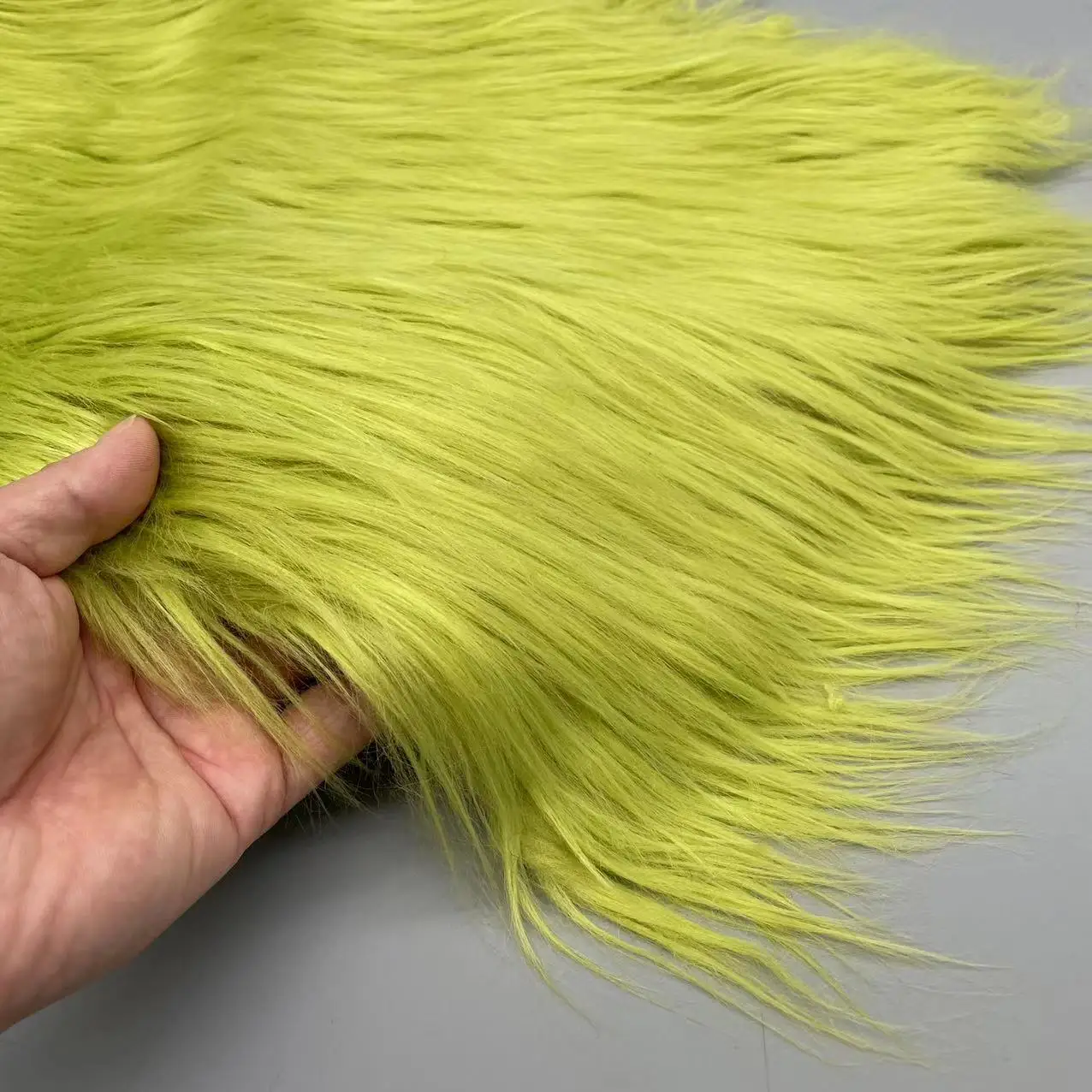 25x45cm Small Piece 28 Colors Green Orange Purple Brown 7cm Long Plush Fake Wool Fur Fabric For Doll Hair Animal Ears - купить по