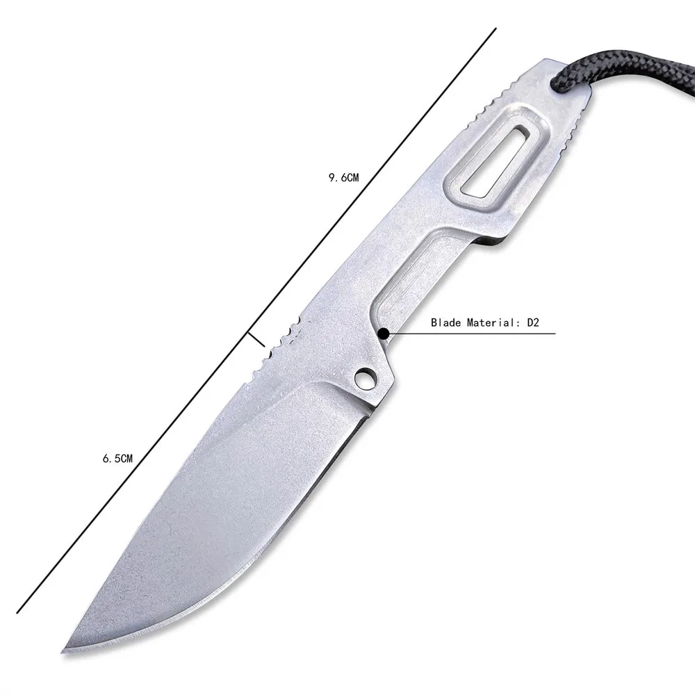 

Охотничий нож SATRE D2, тактический карманный клинок из нержавеющей стали с фиксированным лезвием, рукоятка из потертого камня с K-оболочкой, инструмент для повседневного использования