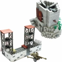 ww2 wars building blocks army mountain defense toys for boys gift constructor bricks moc compatible city classic blocks juguetes
