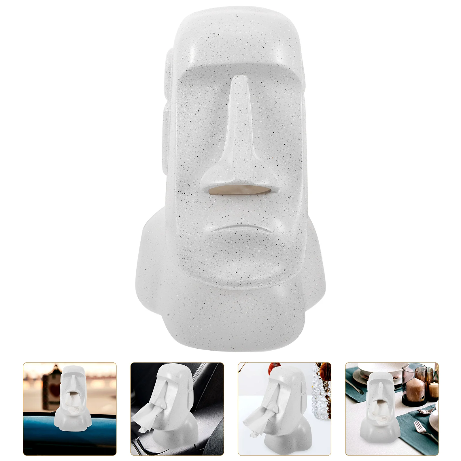 

Organizer Birthday Decoration Girl Paper Towel Dispenser Resin Desk Tissue Holder