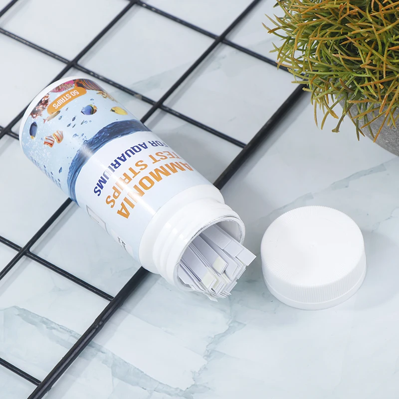 50 шт./бутылка тест-полоски для аквариума