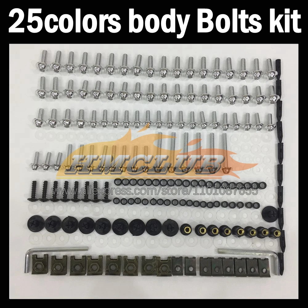 

268ps Full Screws Kit Body bolt For SUZUKI GSXR1300 GSXR 1300 1300CC Hayabusa 2008 2009 2010 11 12 13 Fairing bolts screw NutS